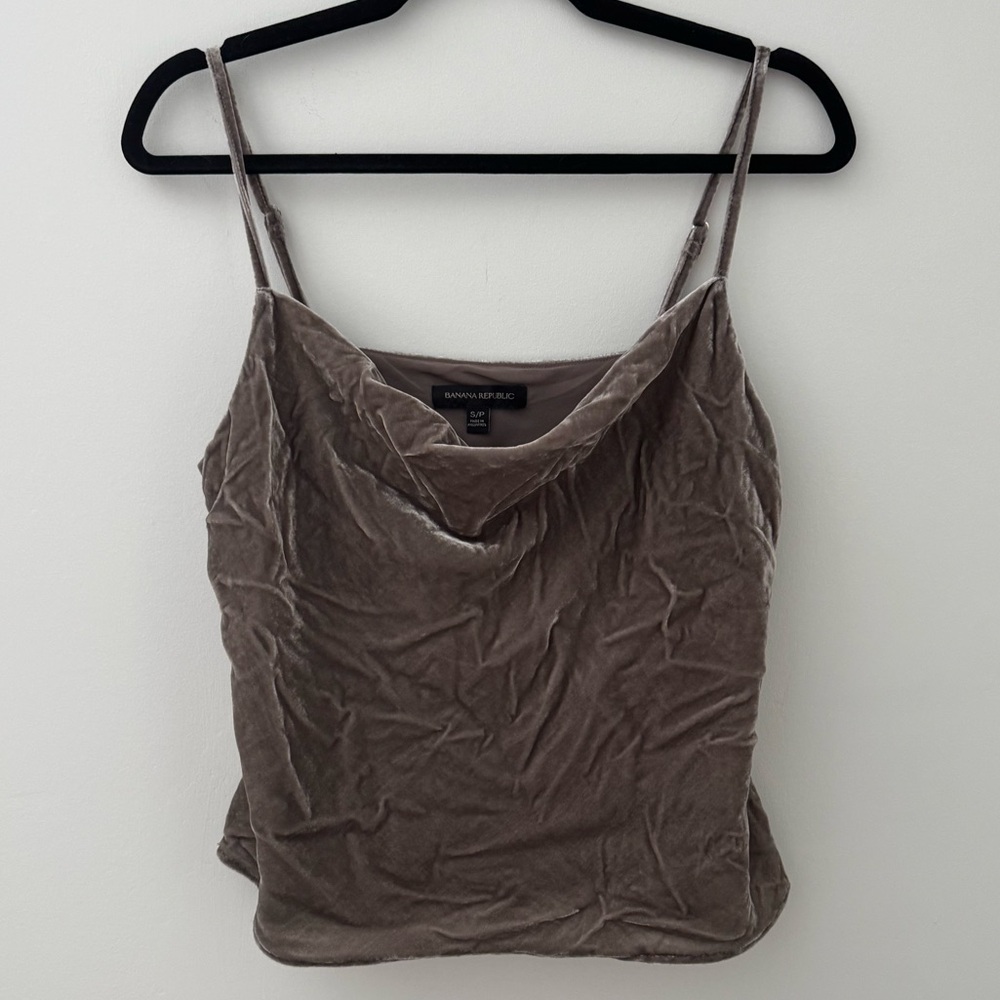 Banana Republic Velvet Cowl Neck Camisole